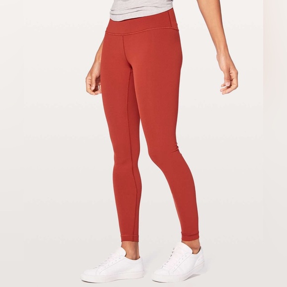 Lululemon Wunder Under Hi-Rise Tight 28" Bonfire size 10 - Picture 1 of 5